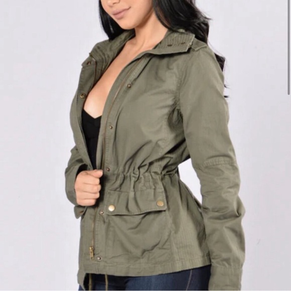 Love Tree Jackets & Blazers - Love Tree Women’s Olive Green Army Jacket Size Medium